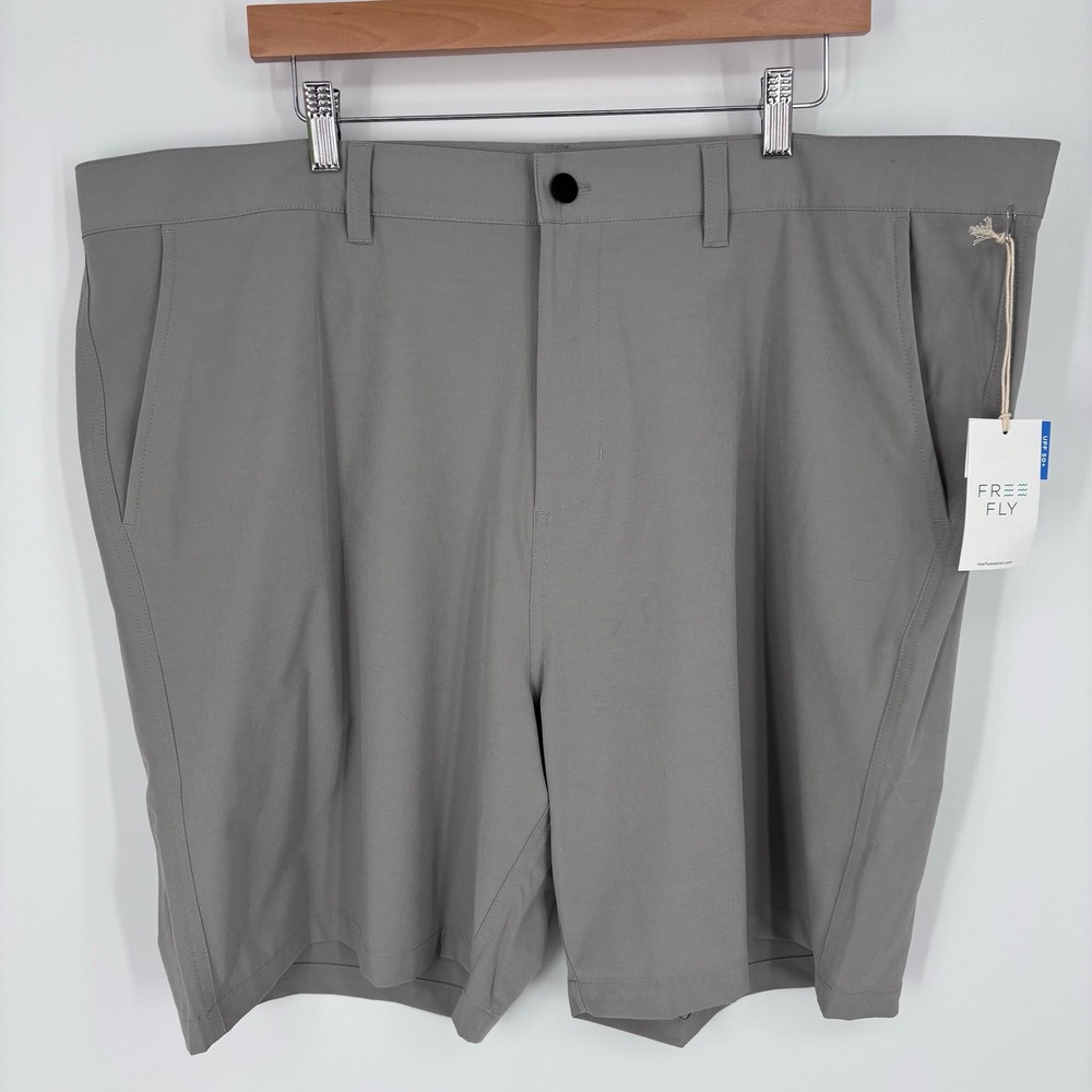 Free Fly Tradewind Shorts Mens 44 (Tag 40) Cement Gray UPF Performance Fishing